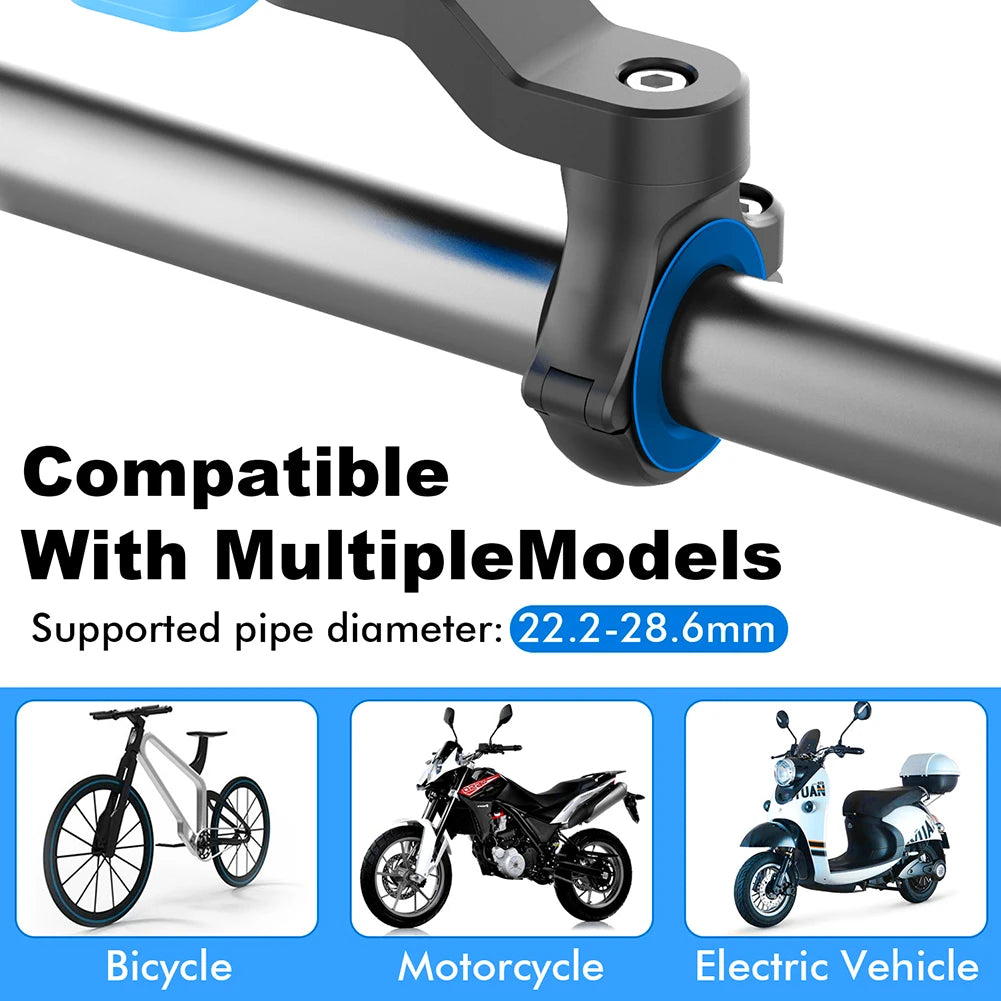 Support Téléphone Moto type "QUAD LOCK" – Anti Vibrations, Auto-verrouillage, Anti Chocs