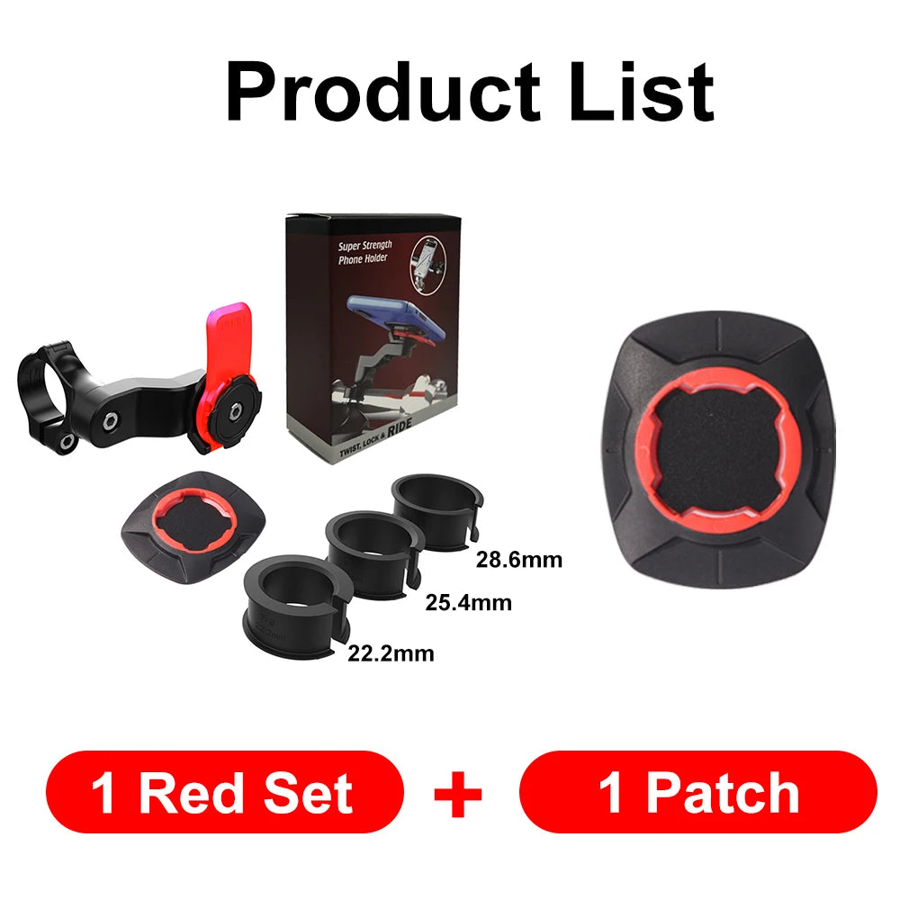 Support Téléphone Moto type "QUAD LOCK" – Anti Vibrations, Auto-verrouillage, Anti Chocs