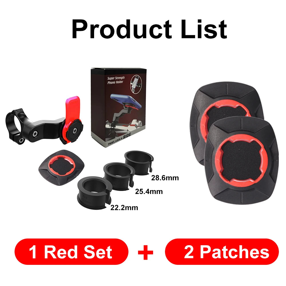 Support Téléphone Moto type "QUAD LOCK" – Anti Vibrations, Auto-verrouillage, Anti Chocs