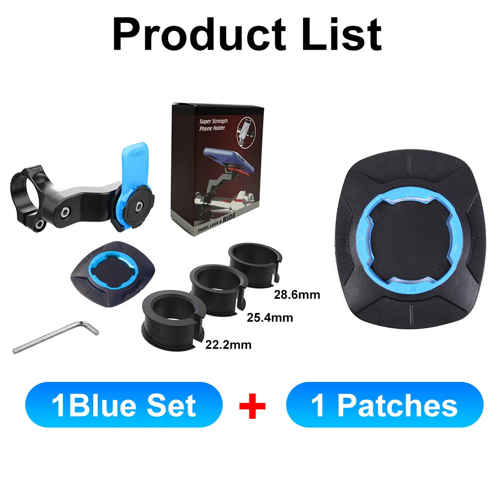 Support Téléphone Moto type "QUAD LOCK" – Anti Vibrations, Auto-verrouillage, Anti Chocs