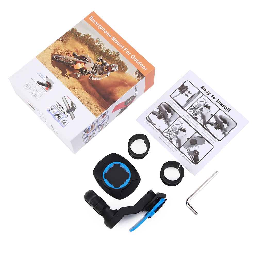 Support Téléphone Moto type "QUAD LOCK" – Anti Vibrations, Auto-verrouillage, Anti Chocs