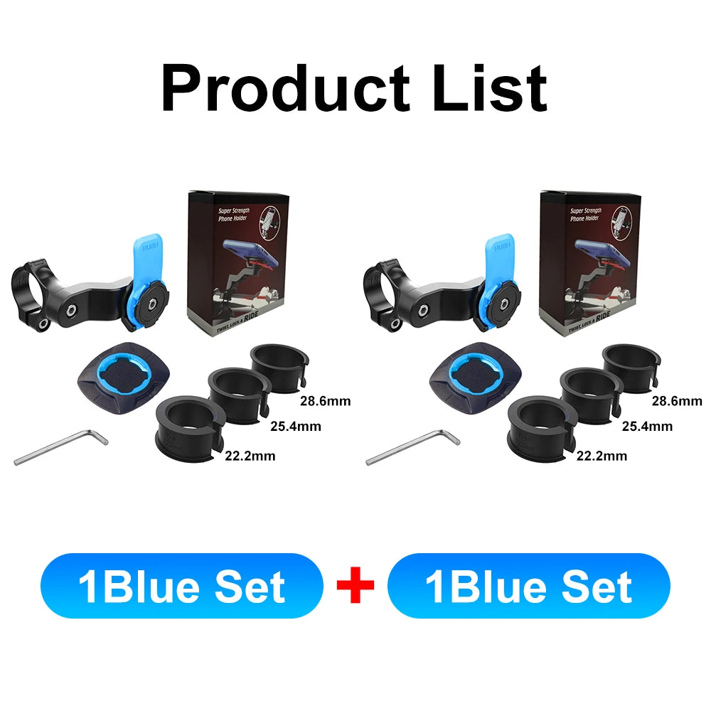 Support Téléphone Moto type "QUAD LOCK" – Anti Vibrations, Auto-verrouillage, Anti Chocs