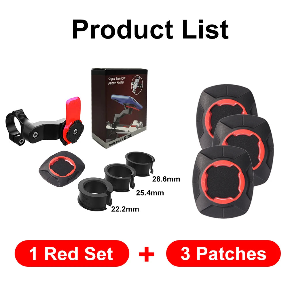 Support Téléphone Moto type "QUAD LOCK" – Anti Vibrations, Auto-verrouillage, Anti Chocs