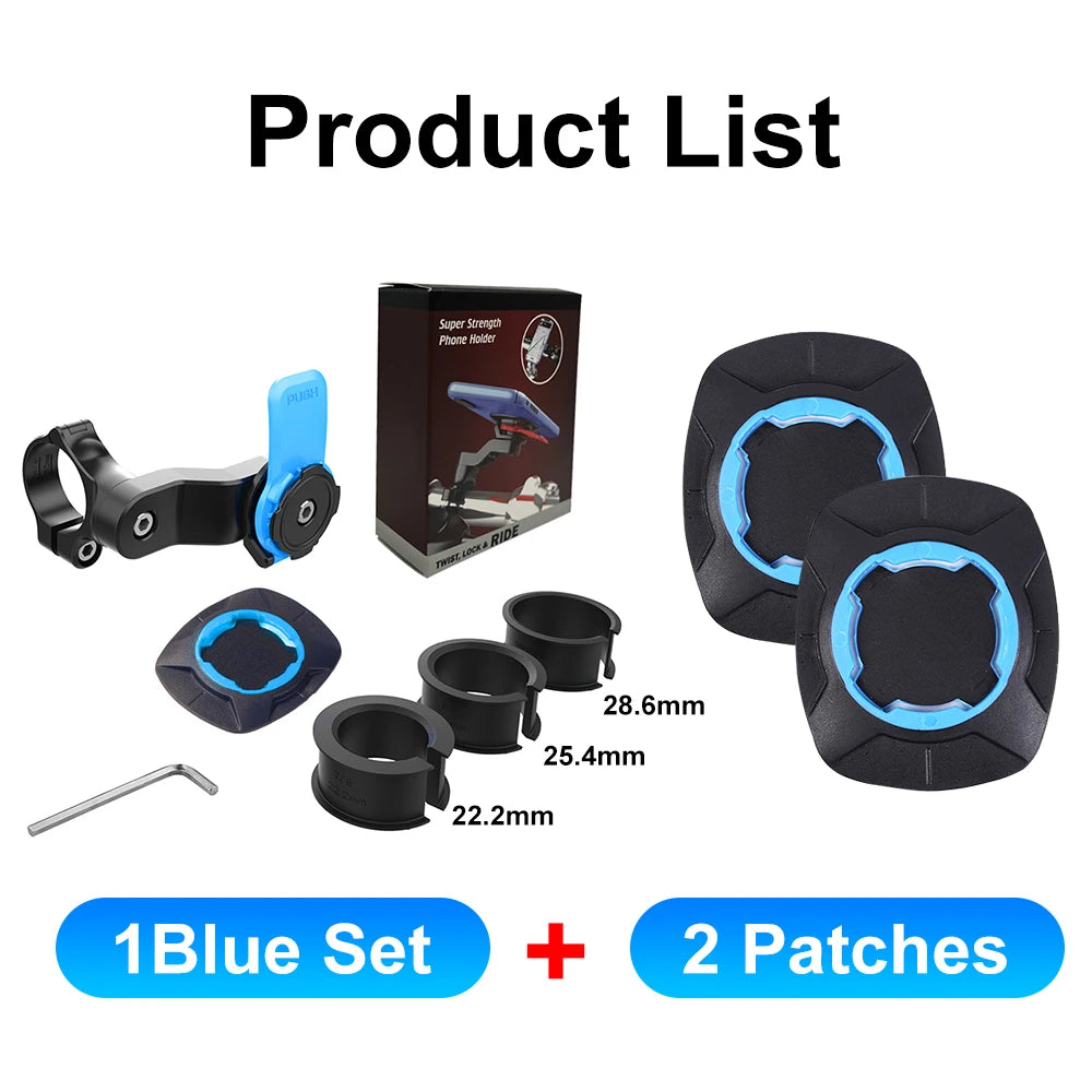 Support Téléphone Moto type "QUAD LOCK" – Anti Vibrations, Auto-verrouillage, Anti Chocs